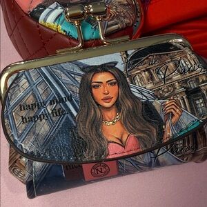 Nina Women's Parisian Print Clutch